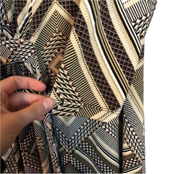 Charming Charlie patterned tie waist dress - Picture 7 of 8